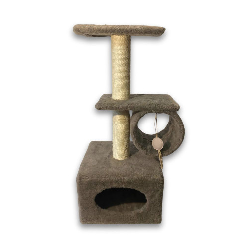 Царапка Природа Саванна для кошек с барабаном капучино 38x38x90 см Киев - изображение 1