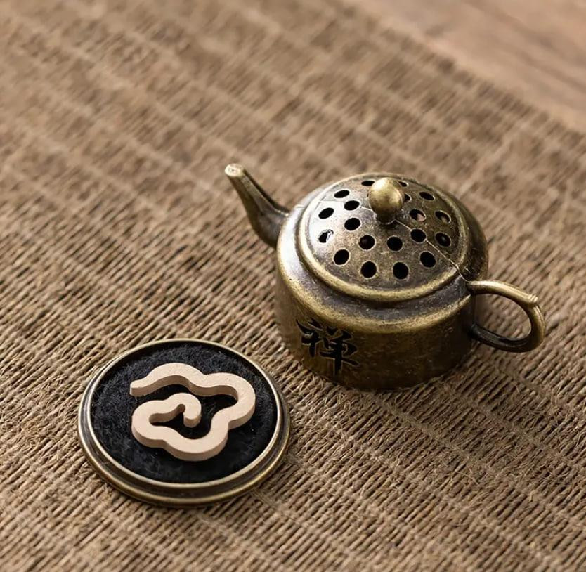 Винтажный металлический держатель для благовоний 