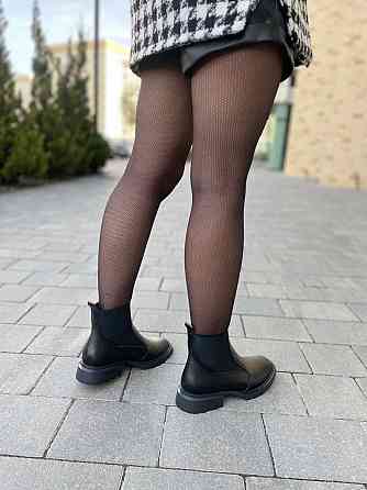 MILLI GOLD Черевики жіночі MILLI GOLD чорні натуральна шкіра висота 13 см (5236) 38р.39р.40р. Коломия