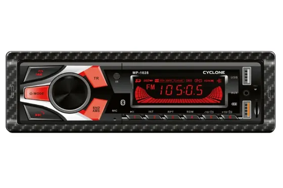 Автомагнітола Cyclone MP-1028 RGB BT/USB+USB Charge/MicroSD/ISO/доп. розєм /ПДУ/Car Radio Вінниця