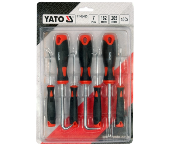 Гачки з наконечниками різної форми YATO і шило, компл. 7 шт [6/24/192] Одесса