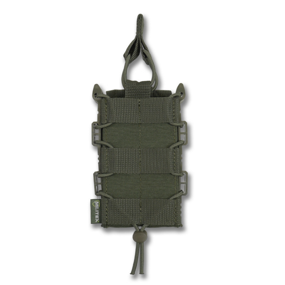 Открытый тактический подсумок под 1 магазин Militex Khaki. Открытый одинарный подсумок для магазинов Киев - изображение 2