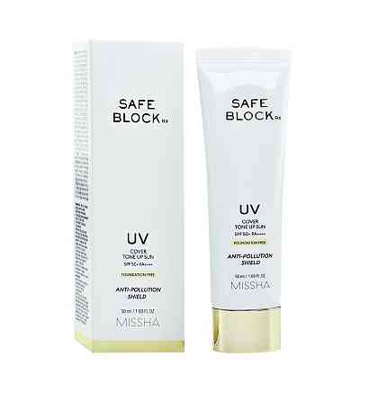 Солнцезащитное средство Safe Block RX Cover Tone Up Sun SPF50+ Missha 50 мл Киев