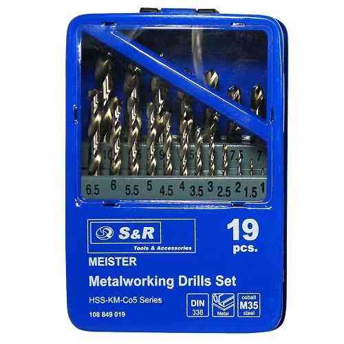 Набір свердел по металу S & R Meister Co 19 шт. Одеса