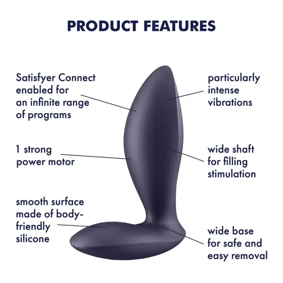Анальна смарт-пробка з вібрацією Satisfyer Power Plug, дуже потужна Львів