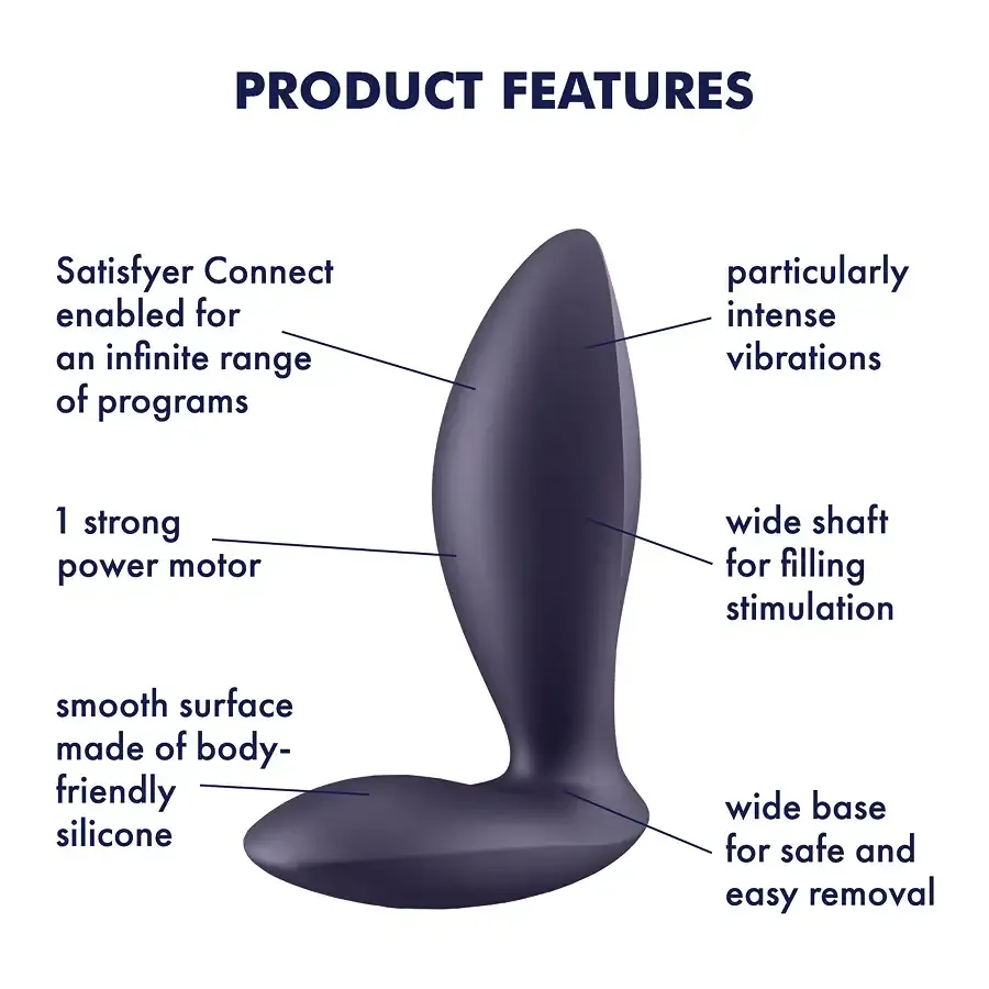 Анальна смарт-пробка з вібрацією Satisfyer Power Plug, дуже потужна Львів - фото 6