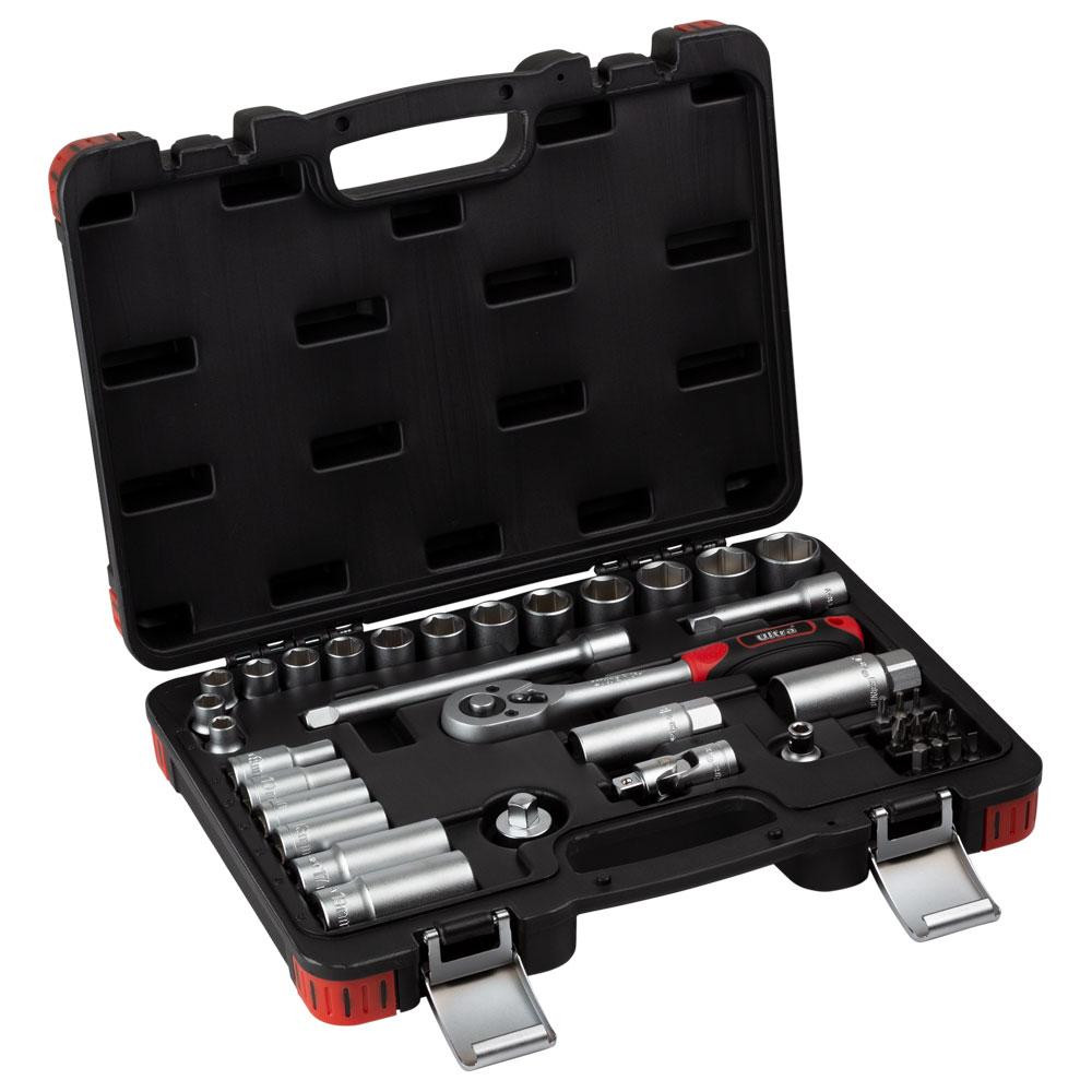 Набір насадок торцевих і біт 3/8" 39 шт CrV Taiwan ULTRA (6003092) Київ - фото 4