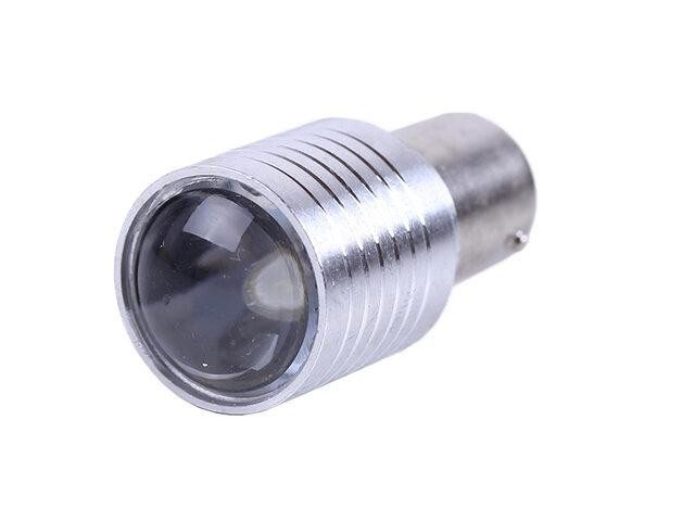 Лампа диодная линза стопа двухконтактная S25 белый Мукачево - изображение 1