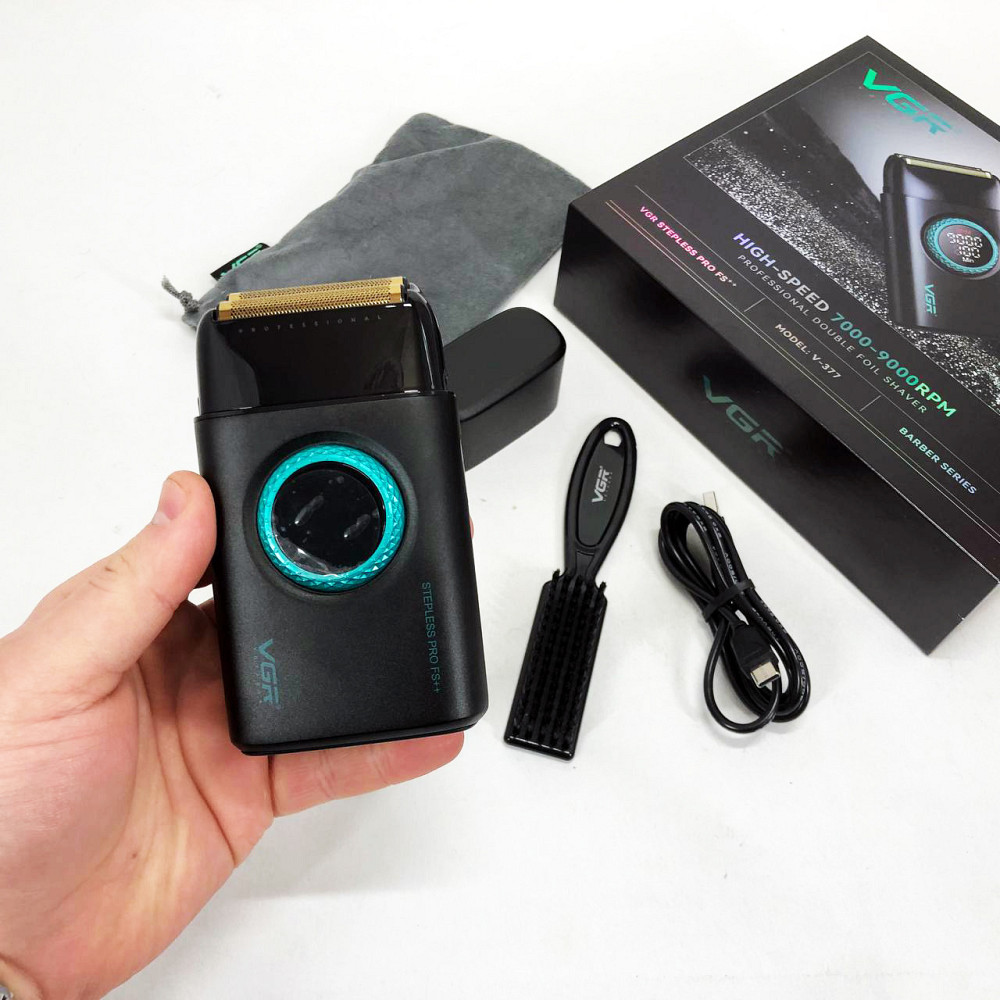 Электробритва с бритвенной насадкой, Электробритва для профессионального бритья, Портативная бритва HM-51 Львов - изображение 11