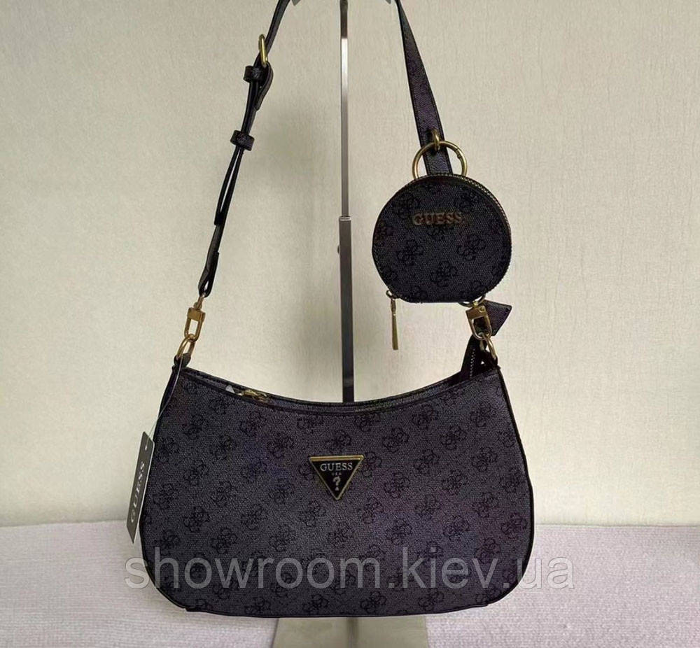 Жіноча сумка багет Guess (H7-13) grey Київ - фото 3