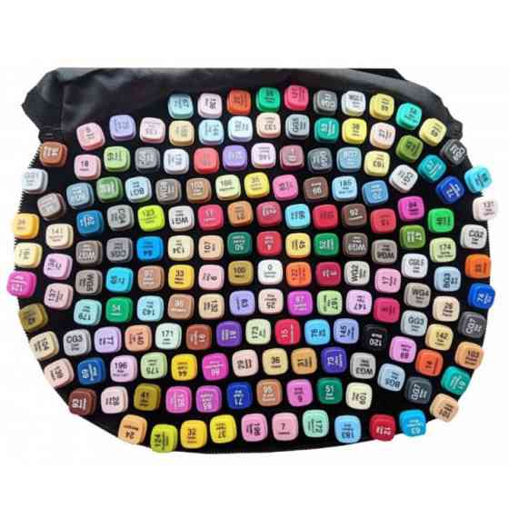 Набір скретч маркерів Touch 168 шт, Маркери двосторонні, Набір маркерів Sketchmarker IL-22 Львів