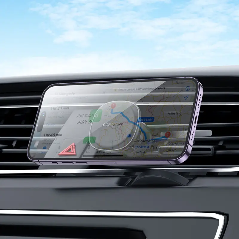 Магнітний автотримач для телефону BOROFONE BH102 Black Київ - фото 2