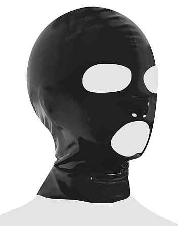 Маска - 2920050 Late X Latex Mask Black Sex Aura Киев