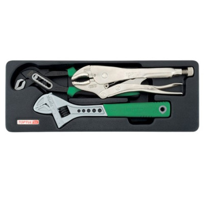 Набор инструментов Toptul шарнирно-губцевых 3 шт., в ложементе (GBAT0303) Винница - изображение 1
