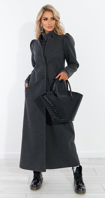 Длинное кашемировое пальто (48) Киев - изображение 1