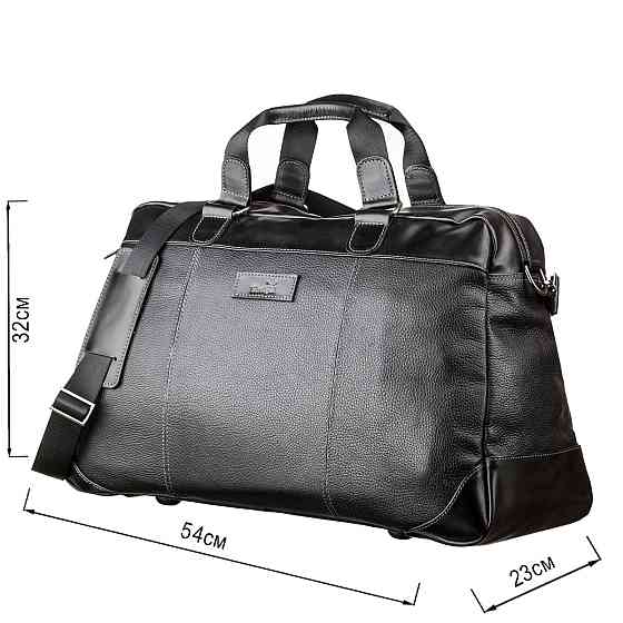 Дорожная сумка SHVIGEL 11120 кожаная Черная Киев