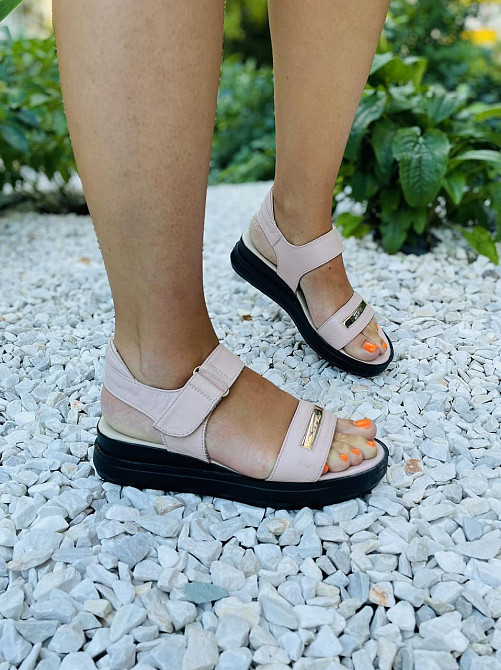 Kentro Босоніжки жіночі KENTO 3225/1 пудра (літо, шкіра натуральна) (3733) Коломия - фото 1