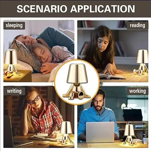 Настольная лампа-ночник Микки сидячий с сенсорным управлением и магнитным креплением Коломия - фото 3