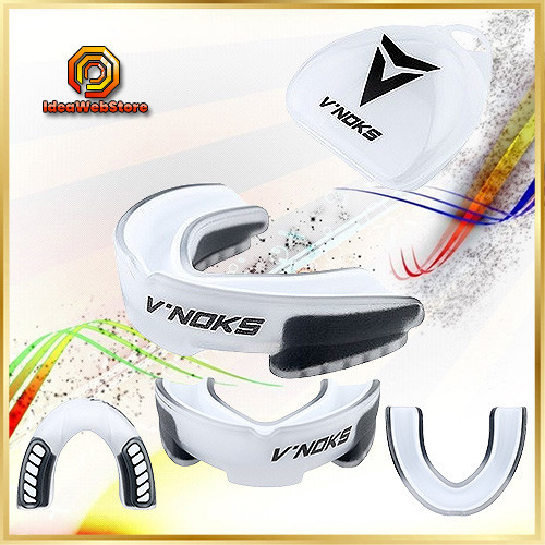 Капа боксерская V'Noks 3D Gel Aria White двухслойная гелевая капа для бокса и ММА белая Киев - изображение 1