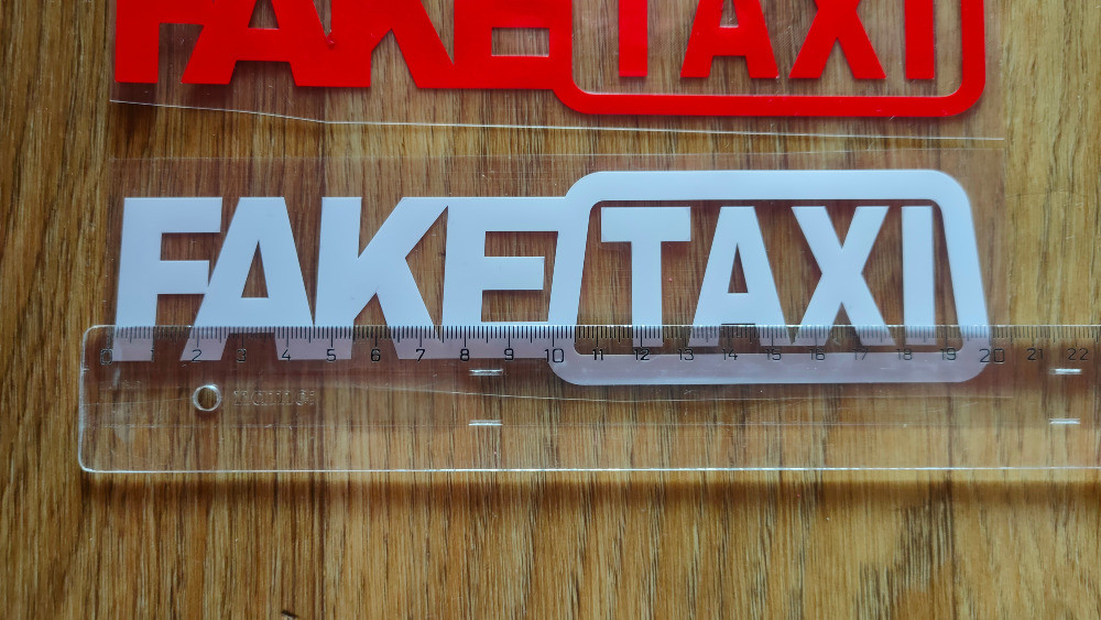 Наклейки на автомобиль FakeTaxi Чёрная, Красная, Б Киев - изображение 6