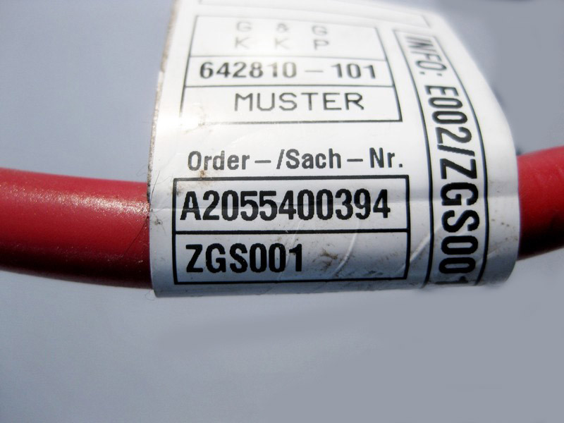 Mercedes-Benz  A2055400394 Кабель до блоку силових запобіжників у ногах переднього пасажира C-Class W205 Одесса - изображение 3