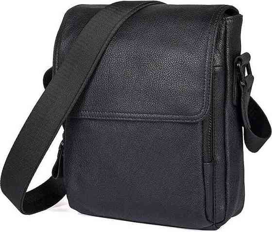 Сумка з натуральної шкіри Чорна (Vintage) Київ