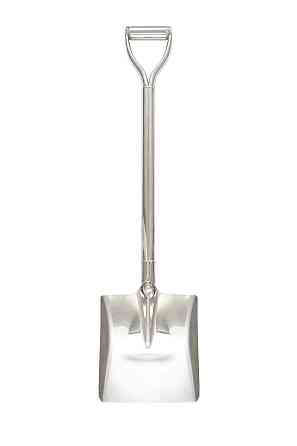 Лопата совкова MASTERTOOL 255х303х970 мм з нержавіючої сталі з ручкою та держаком 14-6275 Коломия