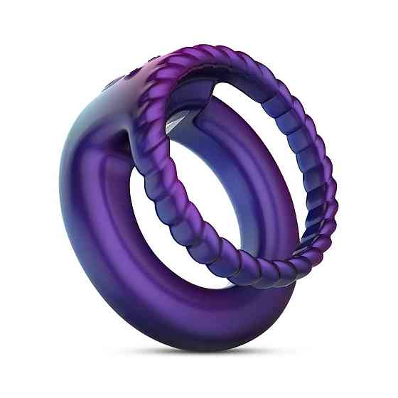 Ерекційне віброкільце Hueman - Jupiter Vibrating Cock and Ball Ring Sex Aura Київ