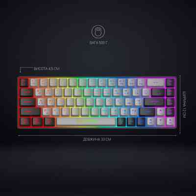 Клавіатура GamePro GK935 Wireless LED Black (GK935) Вінниця