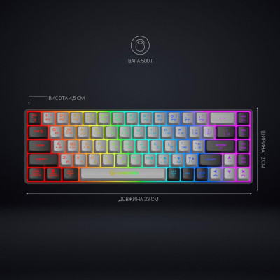 Клавіатура GamePro GK935 Wireless LED Black (GK935) Вінниця - фото 5