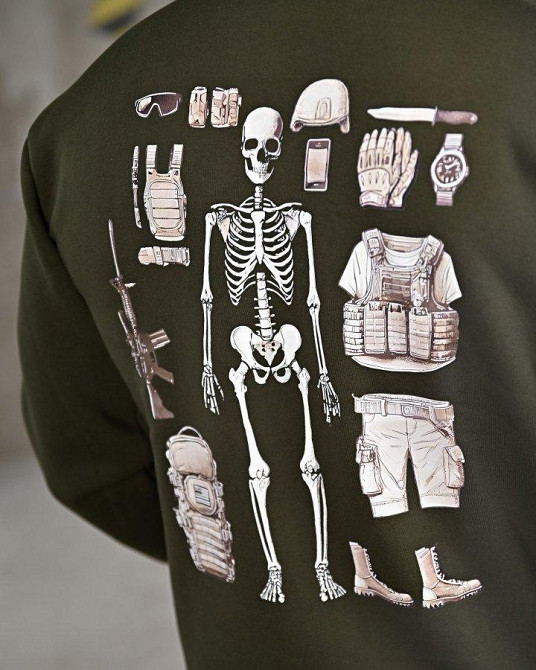 Мілітарі худі на флісі GENESIS Armor oliva ПП8141 Одеса - фото 5