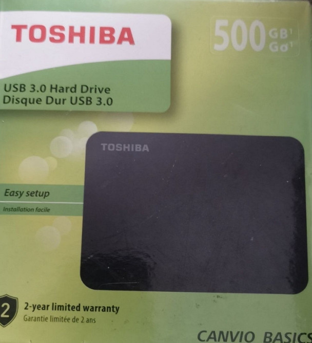 Toshiba USB 3.0 500GB HDD Зовнішній Диск. Харків - фото 1