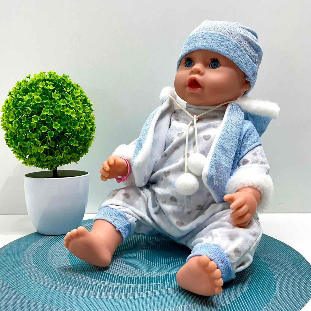 Пупс функціональний Чудо Малюк 8 функцій 9 аксесуарів у комплекті 43см Блакитний (BL242P-DM-UA) Чернигов - изображение 3