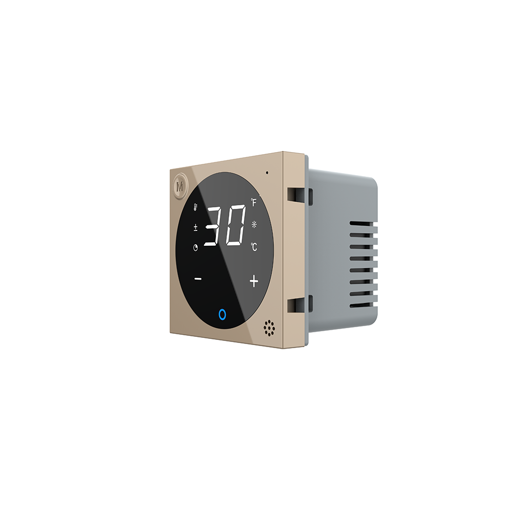 Розумний Wi-Fi терморегулятор (термостат) сенсорний програмований для водяної теплої підлоги LIVOLO, золотий, модуль без рамки (VL-FCQ1Z2-2AP) Коломия - фото 8