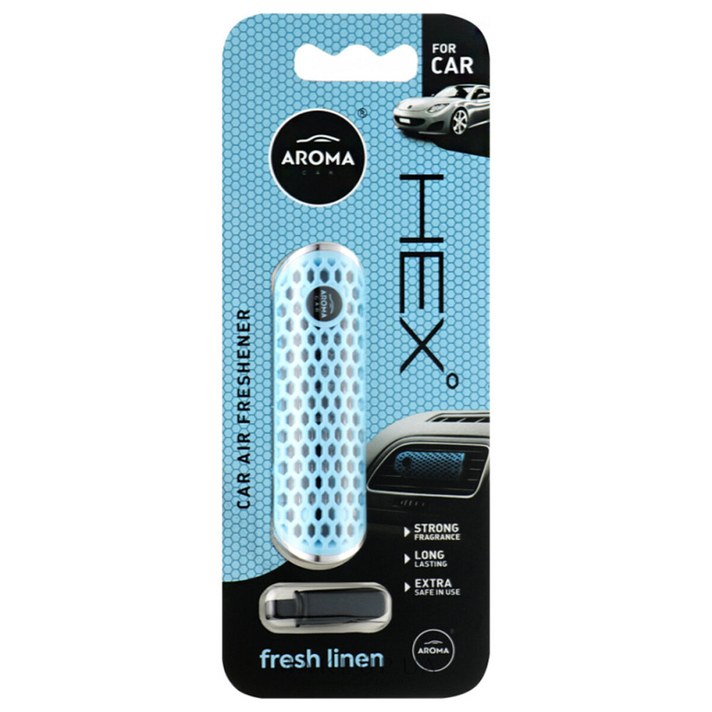 Ароматизатор на дефлектор Aroma Car Hex Fresh Linen рідкий10г Київ - фото 1