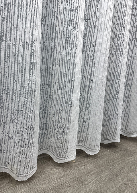 Тюль жаккард, цвет молочный 1644т Киев - изображение 5