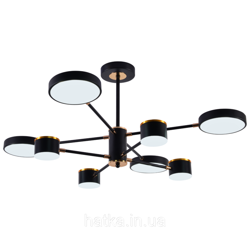 Люстра светодиодная акриловая Sirius B X13288/8 BK+FGD Киев - изображение 1