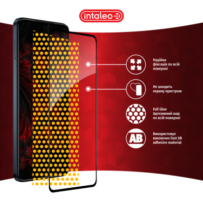 Скло захисне Intaleo Full Glue Moto G84 Black (1283126582363) Вінниця - фото 7