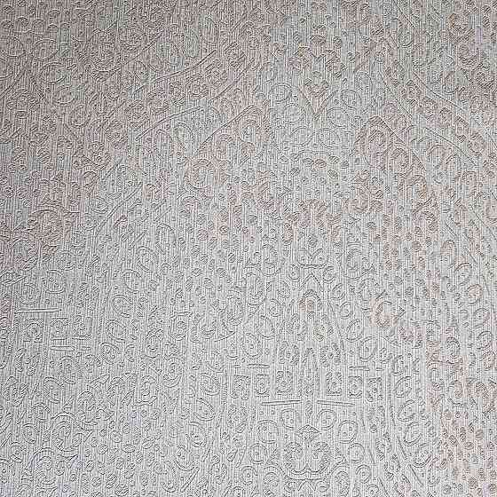 Шпалери метрові вінілові на флізелін Yuanlong Samsara східний стиль вензелі завитки пісочний бежеві 3д Київ