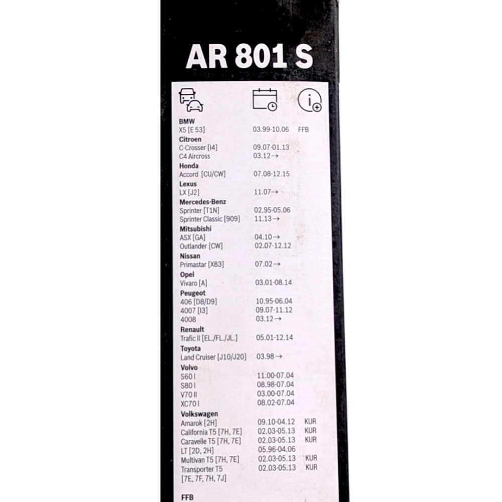 Щітки склоочисника Aerotwin Retrofit AR801S безкаркасні 600/530мм (2 шт) передні із спойлером Ковель - фото 5