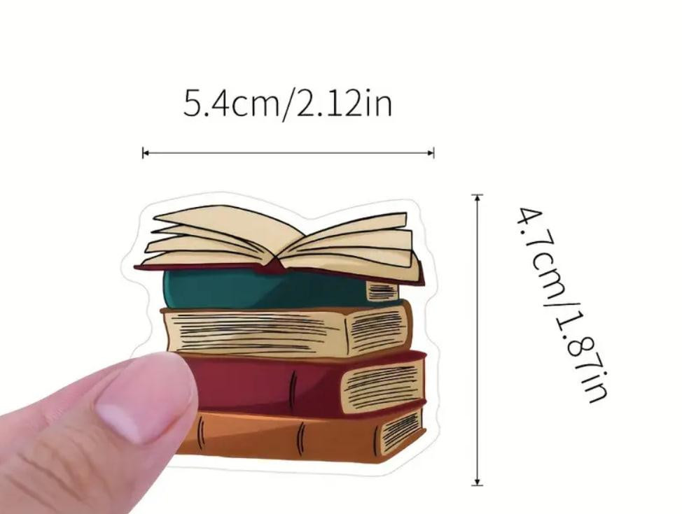 Книжные наклейки стикеры, Декоративные наклейки, Виниловые водонепроницаемые наклейки, 60 штук Киев - изображение 3