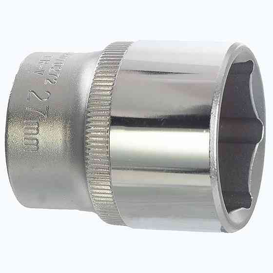 Насадка шестигранна коротка 1/2" 27мм CrV ULTRA (6070272) Рівне