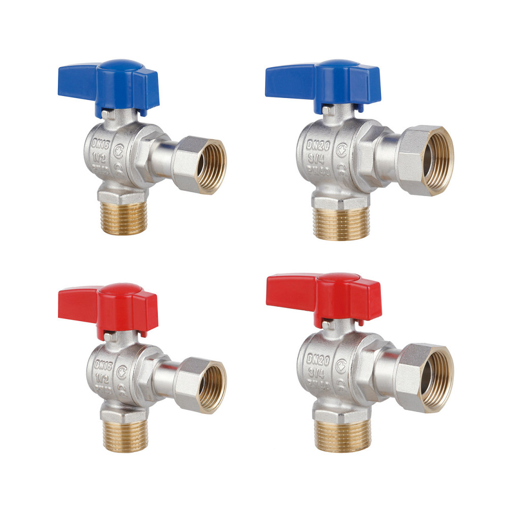 Комплект кутових кранів Thermo Alliance Standart 1/2" ВН -3/4" ВЗ з накидною гайкою для під'єднання котла TAS225RBW1520 Київ - фото 3