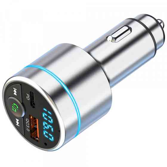 Автомобільний FM-трансміттер Aspiring Wave 5 PD 20W LED/Bluetooth/MicroSD/DSP/QC3.0 Metal case (WV654712) Киев