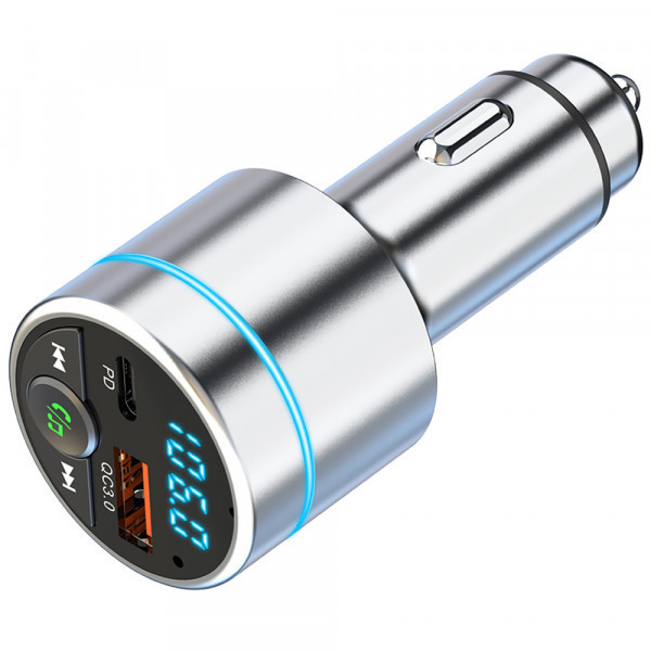 Автомобільний FM-трансміттер Aspiring Wave 5 PD 20W LED/Bluetooth/MicroSD/DSP/QC3.0 Metal case (WV654712) Киев - изображение 2