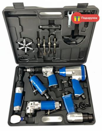 Професійній набір пневмоінструменів  кейсі FERRUM FRATK24 24 ел  Набір пневматичного інструменту Львів