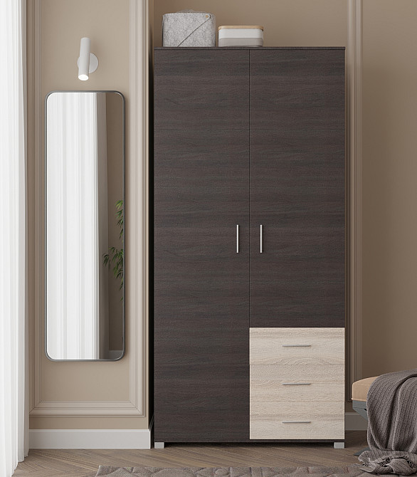 Шафа пряма з ящиками Еверест Бриз ШП-4 венге + дуб молочний (DTM-2296) Дніпро - фото 3