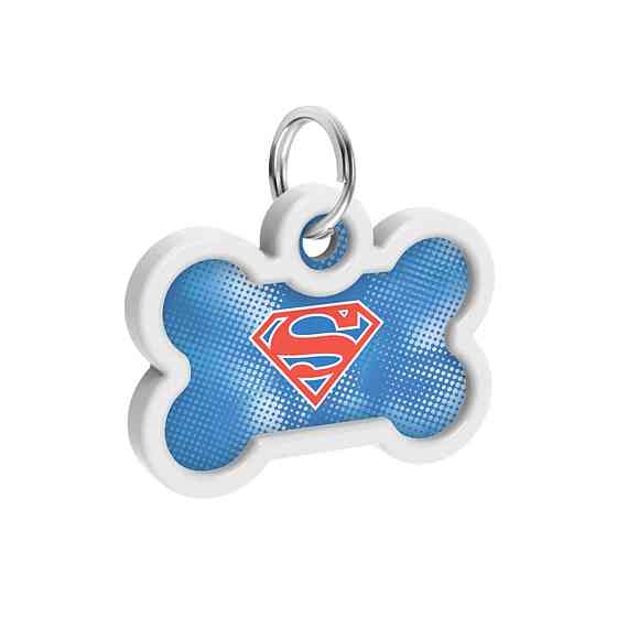 Адресник для собак и кошек металлический WAUDOG Smart ID с QR паспортом, рисунок 