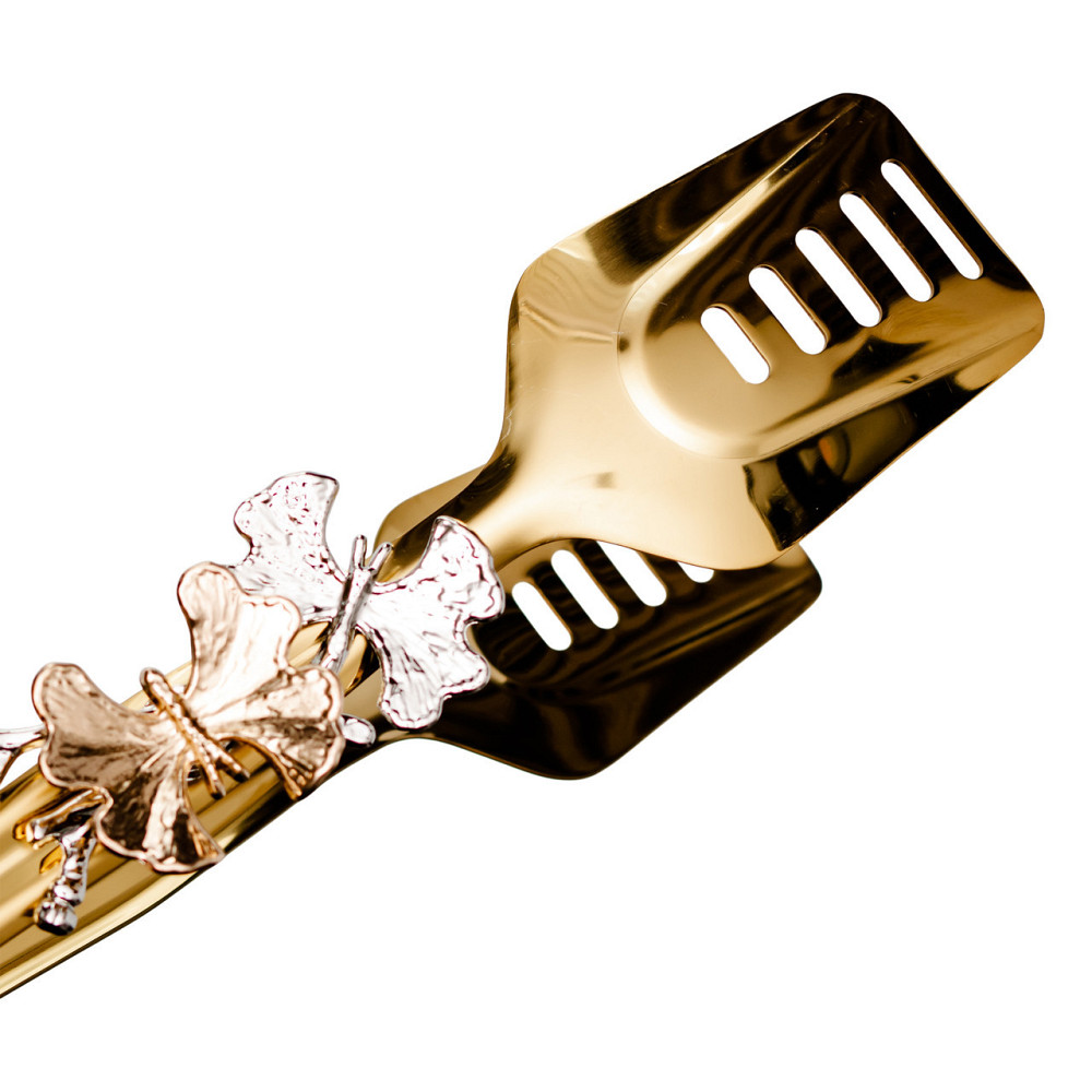 Щипцы кухонные металлические 21.5×5 (см) кулинарные щипцы для мяса, рыбы, гриля поварские щипцы Золотистый HP-8-62 Киев - изображение 3