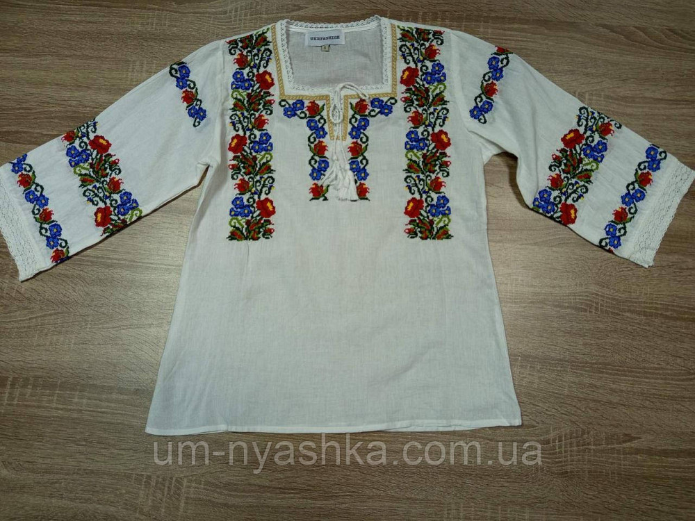 Жіноча лляна вишиванка "Троянда" Кривий Ріг - фото 8